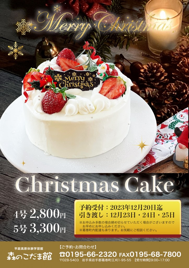 クリスマスケーキ2023